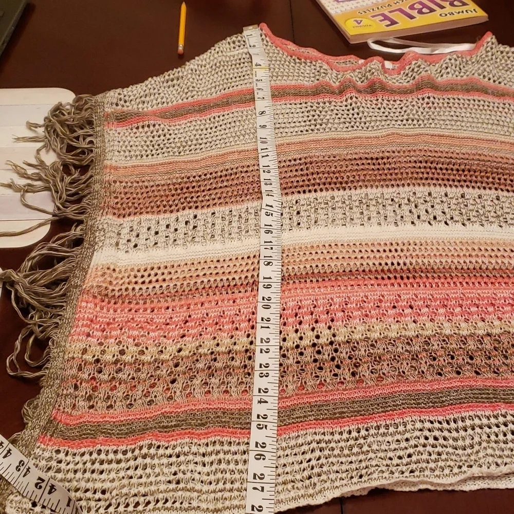Staylish OPEN STITCH Pullover Poncho - Picture 6 of 7